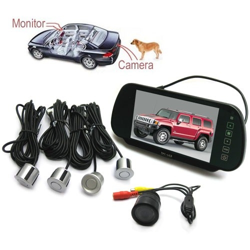 7 Inch Rearview LCD Monitor With Camera And Radar Parking System - Click Image to Close