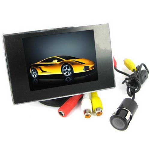 HD TFT-LCD Monitor System with 3.5 Inch LCD Display and Rear View Camera - Click Image to Close