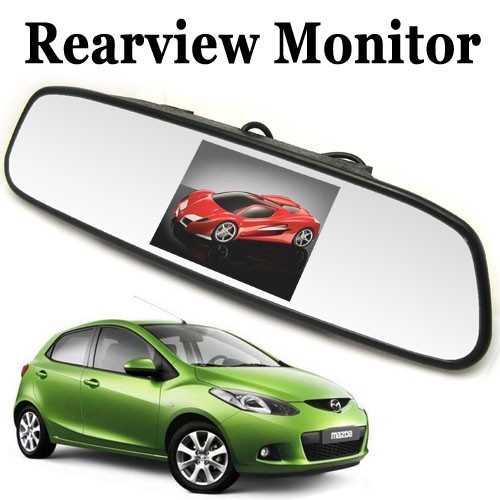 3.5 Inch Color Digital TFT LCD Screen Car Rear View Mirror Monitor - Click Image to Close