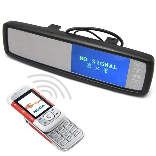 4.3 Inch TFT LCD Screen Car Rear View Mirror Monitor with Wireless Call Function - Click Image to Close