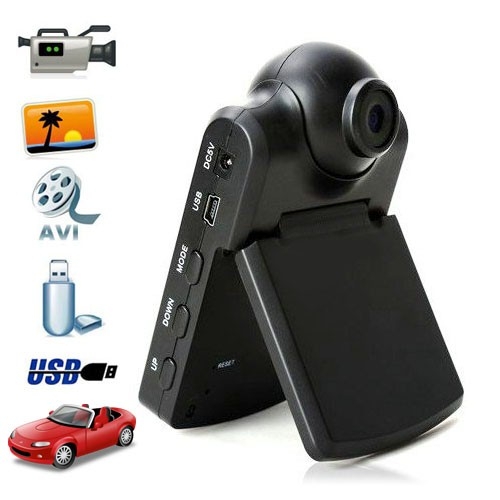 2.5 Inch TFT LCD Portable Car DVR with The rotated Lens for 180 degree + HDMI - Click Image to Close