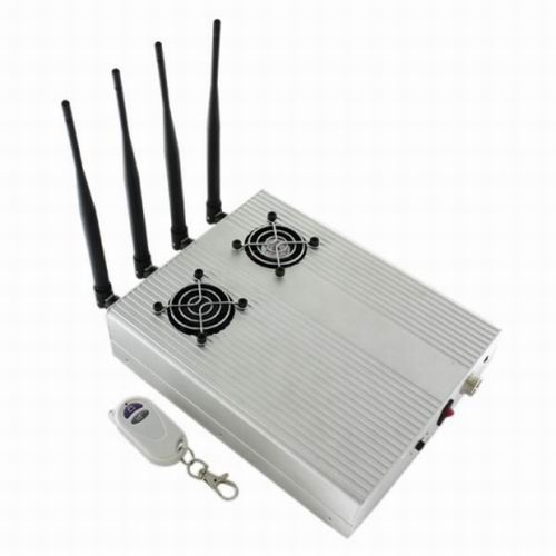 New Style High Power Desktop Cell Phone Jammer - CDMA/3G/GSM Blocker with 2 Cooler Fans - Click Image to Close
