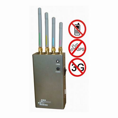 5-Band Portable Cell Phone 2G 3G & GPS Jammer - Click Image to Close