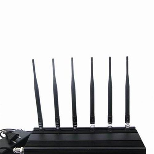 6 Antenna Cell phone & RF Jammer (315MHz/433MHz) - Click Image to Close