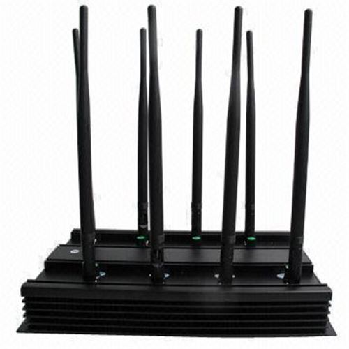 8 Bands Adjustable All Frequency 3G 4G Wimax Phone Blocker WiFi Jammer & GPS VHF UHF Jammer (European Version) - Click Image to Close