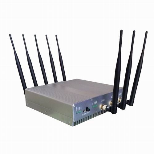8 Antennas 16W High Power 3G 4G Cell phone Jammer& WiFi Jammer - Click Image to Close