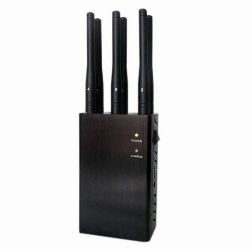 6 Antenna Handheld Bluetooth WiFi GPS 3G 4G LTE Cellphone Jammer - Click Image to Close