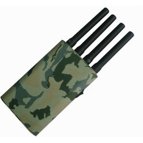 Portable Mobile Phone & GPS Jammer with Camouflage Cover - Click Image to Close