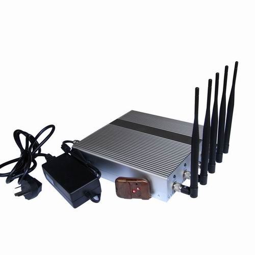 5 Band Cellphone Jammer with Remote Control - Click Image to Close