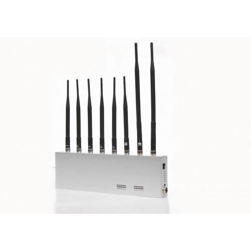 High Power 8 Antenna Cell Phone,3G,WiFi,GPS,VHF,UHF Jammer - Click Image to Close