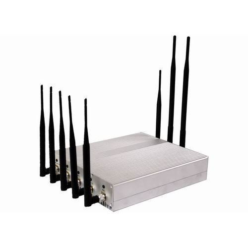 Powerful 8 Antenna Jammer for Mobile Phone GPS WiFi VHF UHF - Click Image to Close