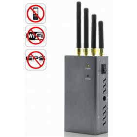 High Power Portable Signal Jammer for GPS, Mobile Phone, WiFi - Click Image to Close