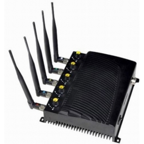 Adjustable Desktop Five Bands Signal Jammer for Cell Phone, GPS, Wifi - Click Image to Close
