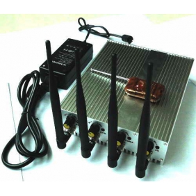 Adjustable Cell Phone 3G and Wifi Signal Jammer with Four Bands and Remote Control - Click Image to Close