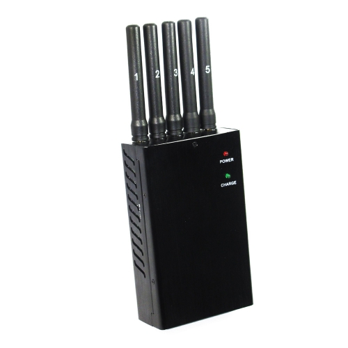 Portable 5 Antenna 3G Phone GPS and Bluetooth Jammer - Click Image to Close
