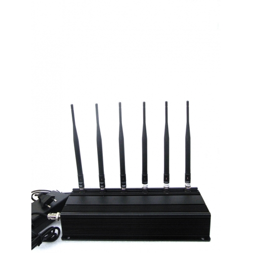 15W High Power 6 Antenna 3G Mobile Phone UHF Bluetooth Signal Jammer - Click Image to Close