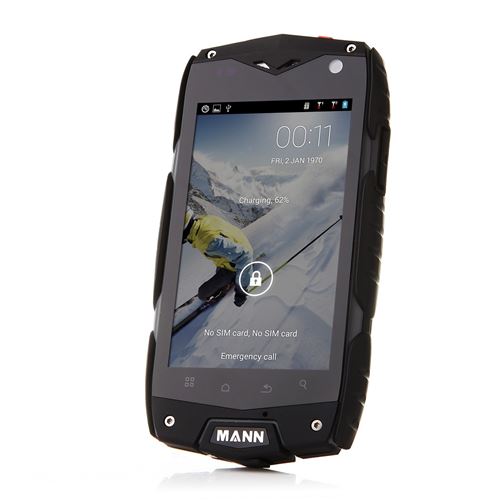 Mann ZUG 3 Outdoor Sports IP68 Waterproof Qualcomm Quad Core Android 11.0 Smartphone - Black - Click Image to Close