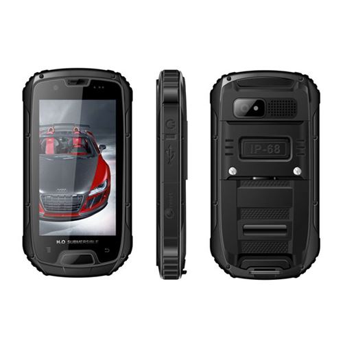 S09 Smartphone IP68 Waterproof 4.3 inch QHD Screen MTK6735 Andriod 4.2 3G GPS - Black - Click Image to Close