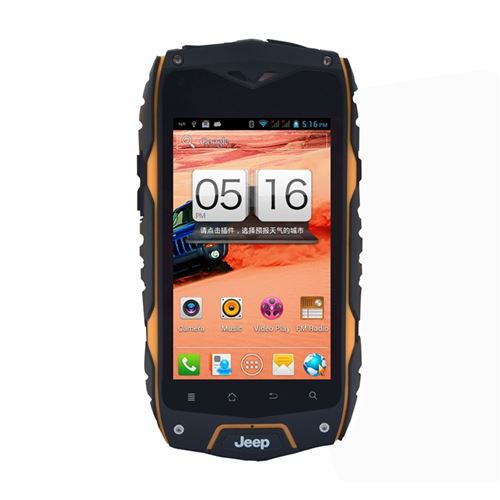 Z6+ Smartphone Outdoor Sports IP68 Waterproof MTK6582 Quad Core Android 11.0 3G GPS - Orange - Click Image to Close