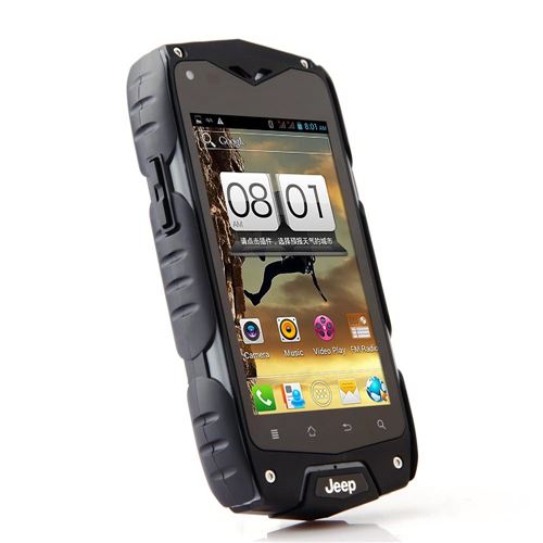 Z6+ Smartphone Outdoor Sports IP68 Waterproof MTK6582 Quad Core Android 11.0 3G GPS - Black - Click Image to Close