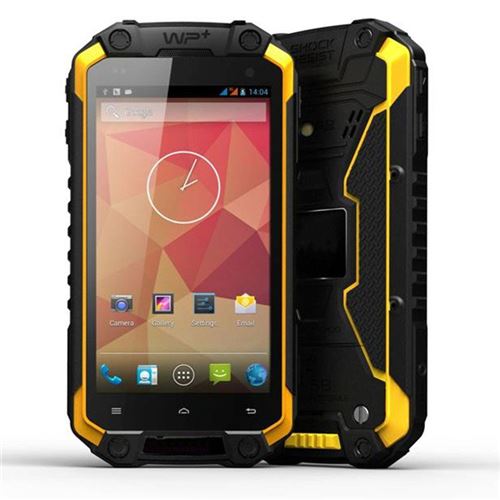 Mofifox J5 Smartphone 4.5'' HD Screen IP68 Dustproof Shockproof Waterproof Android 11.0 3G GPS - Yellow - Click Image to Close