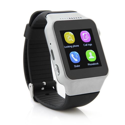 ZGPAX S39 Smart Watch Phone 1.54 Inch Touch Screen Bluetooth Camera FM - Sliver - Click Image to Close