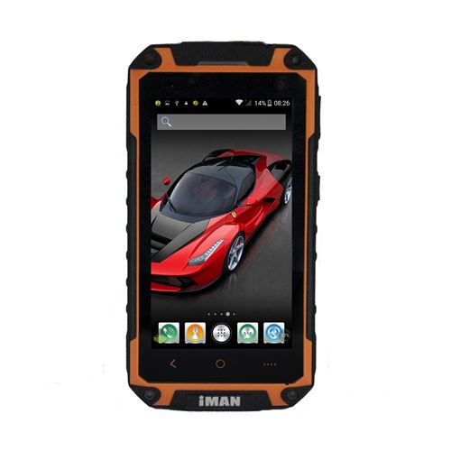 iMAN i6800 Smartphone 4.7'' HD Screen MTK6582 Quad Core Android 11.0 1G/8GB IP67 Waterproof - Orange - Click Image to Close