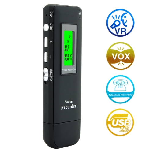Digital Voice and Telephone Recorder (4GB Memory + USB Drive) - Multifunction - Click Image to Close