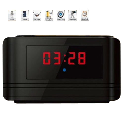 720P HD Multifunctional Alarm Clock & Motion Detection Hidden DVR - Click Image to Close