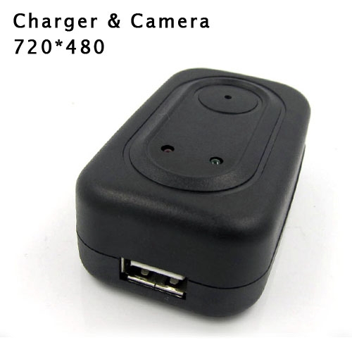 Mini Adaptor Charger Spy Camera DVR with 720X480 Hidden Camera and 4G Memory - Click Image to Close