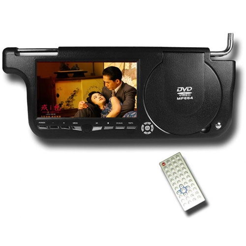 Sun Visor DVD + Game Player (Right Side) - USB + Card Slot - Click Image to Close