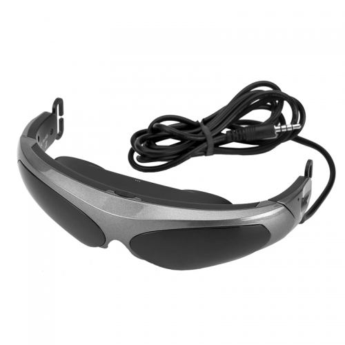 Portable Video Glasses - LCD Micro Display, 80 Inch Screen Viewing Experience, 1000mAh Battery, 26 Degree Viewing Angle - Click Image to Close