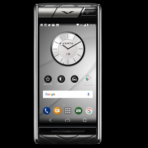 Vertu Aster Quilt Black Clone Android 11.0 Snapdragon 821 4G LTE luxury Phone - Click Image to Close