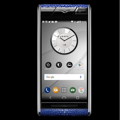 Vertu Aster Stingray Blue Clone Android 11.0 Snapdragon 821 4G LTE luxury Phone - Click Image to Close