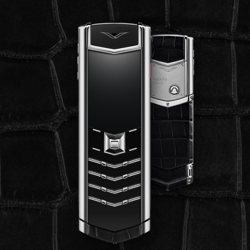 Vertu Signature black alligator luxury Phone - Click Image to Close