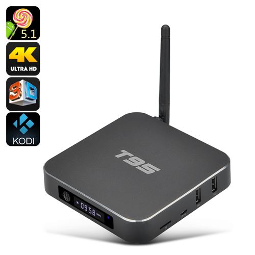 T95 4K Android TV Box - Quad Core CPU, Dual Band Wi-Fi, 8GB ROM, HDMI 2.0, 3D Support, Kodi - Click Image to Close