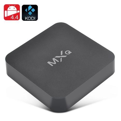 MXQ Android TV Box - Kodi V16.0, Quad Core CPU, 4x USB, H.265 Decoding, Airplay, DLNA, Miracast - Click Image to Close