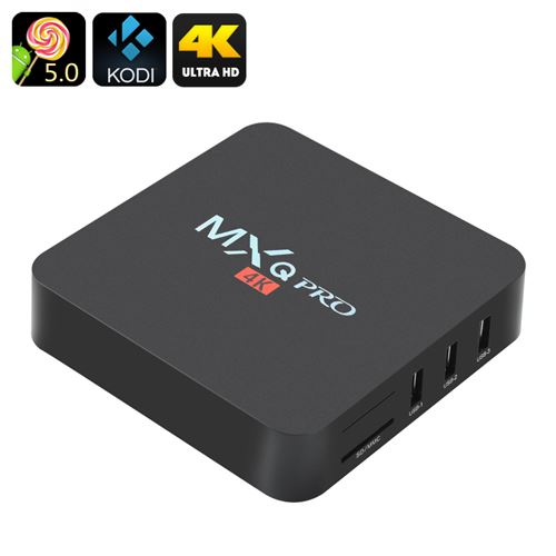 MXQ Pro 4K Ultra HD TV Box - KODI, Android 11.0, 64Bit Amlogic S905 Quad Core, H.265 4K Decoding - Click Image to Close