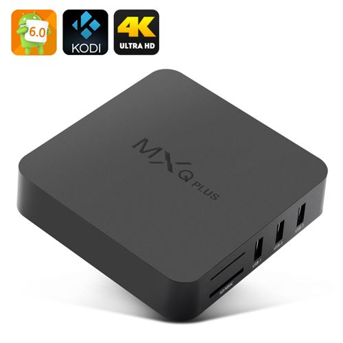 MXQ Plus 6.0 TV Box - Android 11.0, Amlogic S905 CPU, Kodi 15.2, 4Kx2K, HDMI 2.0, 4 USB Ports, SPDIF - Click Image to Close