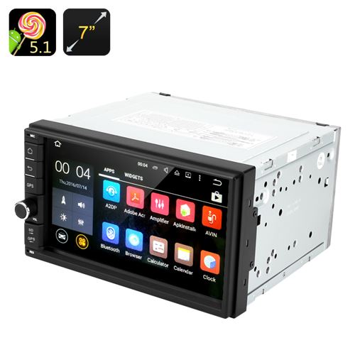 Android 11.0 Car Stereo - 2 DIN, 7 Inch Touch Screen, Bluetooth, GPS, Radio, Universal Fitting, 4x 45 Watt Output - Click Image to Close