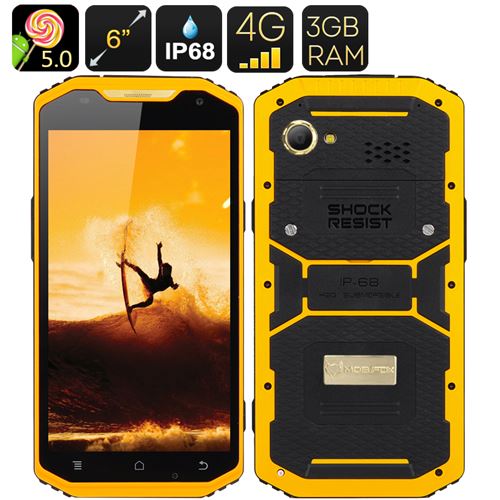 Mfox A10 Pro Gold Rugged Smartphone - 2.37g Au750 Gold, 6 Inch 1080P Screen, Android 11.0, 4G, Altimeter - Click Image to Close