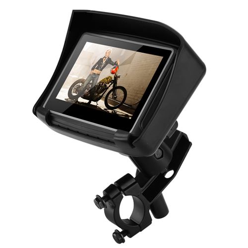 Motorbike GPS Navigation - IPX7 Waterproof, 4.3 Inch Touch Screen, 8GB Memory, Micro SD Card Slot, Mounting Brackets - Click Image to Close