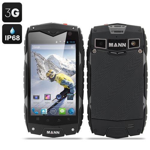 MANN ZUG 3 Waterproof Smartphone - Android 11.0 OS, 4 Inch Display, Shockproof, Dust Proof (Grey) - Click Image to Close