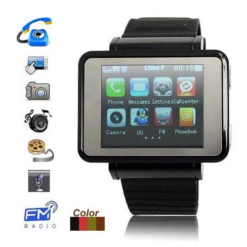 1.3 Inch TFT Touch Screen Watch Moblie Phone Support Wireless Data Transfer - Click Image to Close