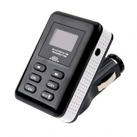 BCA09 Car FM Transmitter with Bluetooth Function,Black+White Color - Click Image to Close
