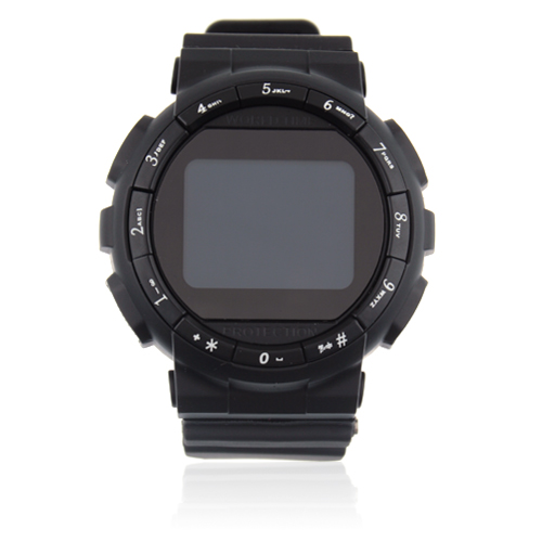 GD920 Quad Band Bluetooth Camera 1.5 Inch Touch Screen Cellphone Watch Phone-Black - Click Image to Close