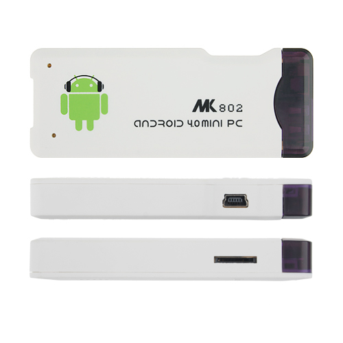 MK802 Mini Android PC Android TV Box Android 11.0 A10 1G RAM HDMI TF 4GB- White - Click Image to Close