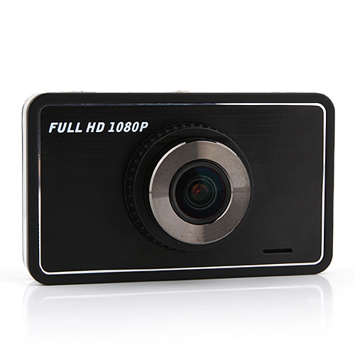 V3000 1080P FHD Car DVR 3.0 Inch LCD Screen GPS Motion Detection G-sensor - Black - Click Image to Close