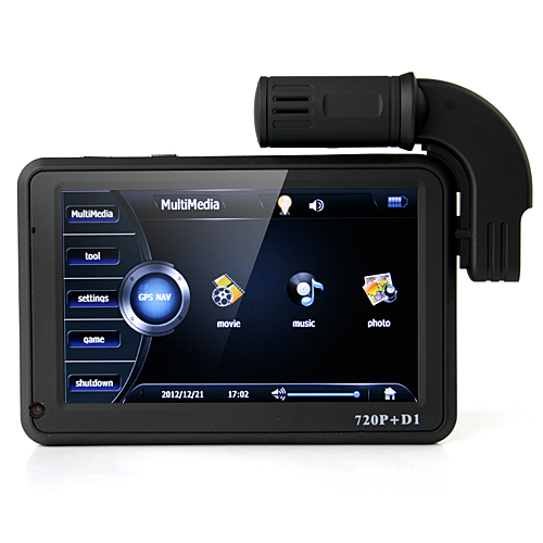 G5 Car GPS DVR 5 Inch 4GB 720P Night Vision Dual Camera - Click Image to Close