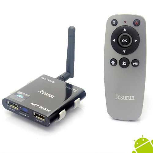 Jesurun MT-05 Android TV Box A31S Quad Core 2GB 8GB Android 11.0 Remote Control TF Card- Black - Click Image to Close